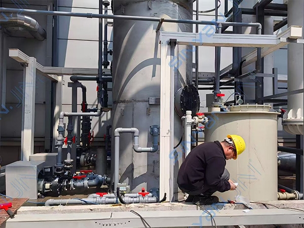 304不锈钢喷淋塔项目